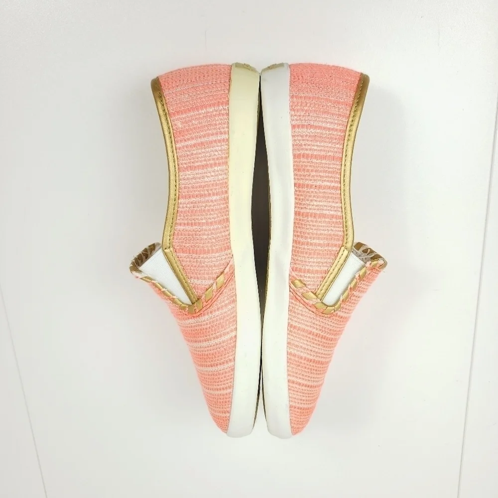 Jack Rogers coral/orange and gold slipons sz 8.5 - Picture 5 of 7